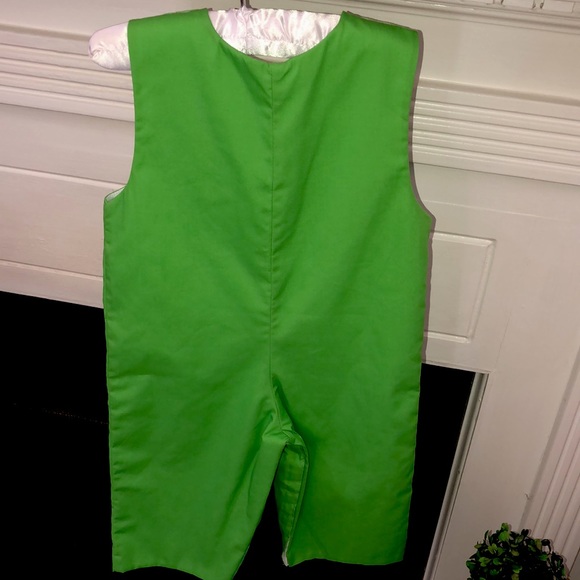 NWT Le’Za Me Smocked Holiday Long-tail One Piece Jumper Sz.18m - Picture 2 of 8